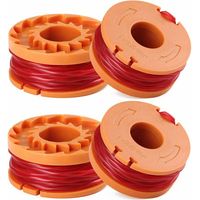 Spools for Worx WA0010 Trimmer Spool Line Replacement Spool Line for Brush Cutters Accessories for Garden Tools 4 Pieces