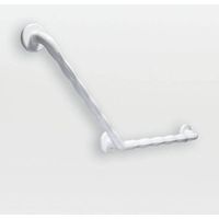 AKW 1600 Series 135 Degree Angled Grab Rail 450mm Length x 35mm Diameter White