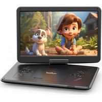 Tragbarer DVD-Player – 15,6-Zoll-HD-Bildschirm, 6 Stunden Akkulaufzeit, USB-/SD-Karten-Wiedergabe, für Kinder, Reisen und Zuhause