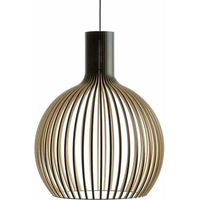 Lustre, lustre globe classique nordique en bambou, grand lustre en bambou et osier, lustre tissé pour îlot de cuisine ou table à manger, lustre bohème - diamètre 35 cm