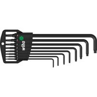 Wiha Jeu de clés mâles en étui Classic TORX® à tête sphérique, 8 pcs, oxydé noir dans un emballage en carton (32395)