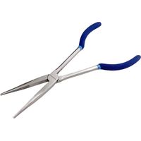 11"" Long Nose Plier Straight Extra Long Reach Pliers Soft Grip Handles PL132