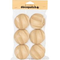 Décopatch NO064C - Unpack di 6 palline di Natale intrecciate - decorazione invernale