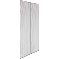 Mosquitera magnetica blanca 140 x 240 cm, 2 piezas 70 x 240 cm