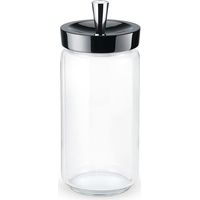 Giannini glossy barattolo fine vetro 150 cl tappo legno nero