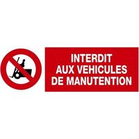 Panneau Interdiction absolue de passer sous la charge - Rigide 450x150mm - 4030586