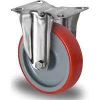 CASCOO Bockrolle ø 200 mm Serie N2U6 Gleitlager Edelstahl