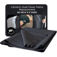 Housse de protection anti-poussière en batiste noire 60" x 3 yd pour canapés, fauteuils, sommiers à ressorts pour lits doubles et queen size. Cache le cadre intérieur et les agrafes des meubles.