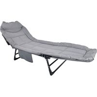 Werka Pro – Lit transat pliant confort – Matelas 600D Oxford 4cm – Tube acier peint Ø 25mm – Dimensions 190x65x30cm – Capacité 120kg