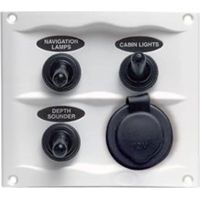 Quadro elettrico bep-marine 3 interruttori 16A bianco