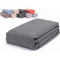 Drap housse- 1 Drap -140x190 cm- 100% coton 57 fils - Bonnet 25 cm - Doux et respirant