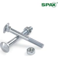 Paq.25ud Torn.Cuello Cuad.+Tuerca Din603 M6x80