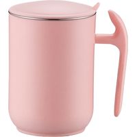 Tasse isotherme double paroi 550ml acier inoxydable antigel anti-fuite anti-brûlure pour café maison bureau rose sakura givré