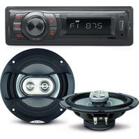 Pack sono voiture Auto Radio NewOne AR270 80 Watts + 2 haut parleurs 16,5cm 120W