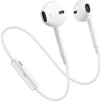Casque Bluetooth avec commandes intégrées, compatible avec Bluetooth 4.1 et équipé d'un microphone antibruit.