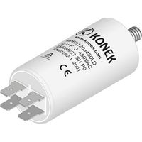 Condensateur Moteur de travail 12uf 450vac Mesures 40x70mm Faston Y M8 Terminaux Ct12mf450v/faston