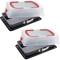 2er-Set Springformen mit Deckel - DR OETKER - Back-Idee Kreativ - 42 x 29 cm