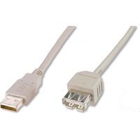 Digitus USB-Kabel USB 2.0 USB-A Stecker, USB-A Buchse 5.00 m Schwarz AK-300202-050-S