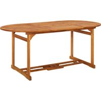 vidaXL Table à dîner de jardin 180x90x75 cm Bois d'acacia solide