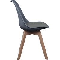Chaise scandinave gris 49x81,5x58 cm