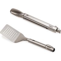 GrillOut™ Joseph Joseph, 2-teiliges BBQ-Set de, Spachtel und Zange mit einziehbaren Köpfen, Edelstahl, perfekt zum Grillen, einfache de Reinigung und Aufbewahrung.