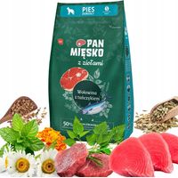 Mr. Meat, cibo secco per cani alle erbe con crocchette di manzo e tonno, taglia S 3 kg