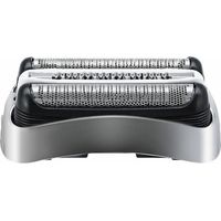 Ersatzscherkopffolie und -schneider für Braun 3 Series 300S 301S 310S 320S 330S 340S 360S 380S 3000S, Silber, DEBUNS