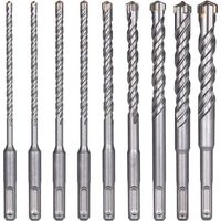 Forets à Béton ,8PCS Perceuse à Percussion Perceuse à Maçonnerie, 5,6,6,8,8,10,12,14 x 160mm Outils de Forage pour Percer des Trous dans Béton, Carreaux de Céramique, Pierre
