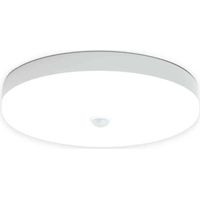 Plafonnier LED - Detecteur De Mouvement - 9 W - IP56 - 360° - Portée 3-5 M - Pour Extérieur Intérieur - Salle De Bains Garage Escalier Couloir - 1 Pièce