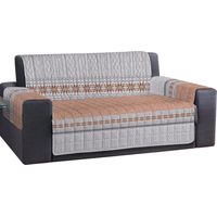 Copridivano copripoltrona fantasia 4 misure salvadivano trapuntato made in Italy Arancio - 4 Posti
