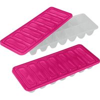 Lot 2 Bacs à Glaçons Cube Couvercle Glaçons Cube Avec Couvercle Protecteur - Exma