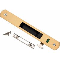 Serrure de porte coulissante - Garnitures de quincaillerie de verrouillage simple de fenêtre de porte coulissante en acier inoxydable de ménage(or)