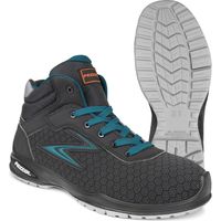 Chaussures de travail hautes Pezzol Emerson S3 SRC N.47 chaussures de se'curite' PU Tek respirantes et imperme'ables fabrique'es en Italie Nero + Azzurro 47