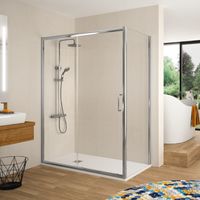 Mampara de ducha frontal + Puerta Corredera 150 cm BELLA Sin lateral