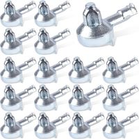 Lot de 16 supports d'étagère en alliage de zinc, compatibles avec les bibliothèques IKEA (argenté)