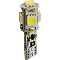 2 Ampoules LED - Canbus T10 W5W - 5 LED SMD 3528 - 12 V - 2.20 W - Blanc