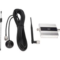 Amplificateur de signal pour téléphone portable 4G à gain élevé, compatible GSM, DCS et WCDMA, 1800 MHz, 100-240 V, prise UE argentée.