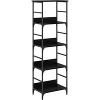 vidaXL Étagère Chêne noir 50 x 33 x 153 cm Bois d'ingénierie