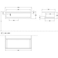 Villeroy & Boch L40101PD buffet Antao L40 1000x268x500mm
