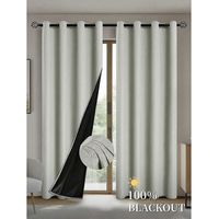 Verdunkelungsvorhänge mit Wärmedämmung für Wohnzimmer, Schlafzimmer, Küche, Wohnbereich, Raumdekoration, beige
