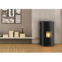 Termo Stufa a pellet 22,8 kw idra24 Schuster Unical Bianca Autopulente 5 Stelle