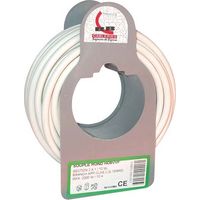Câble H05vvf 2x1 10m Blanc Couronne - Electraline