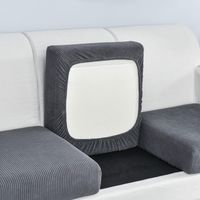 Housse de Coussin de siège de canapé - Housse de Coussin de siège élastique - Housse de canapé élastique en Tissu à Carreaux antidérapant