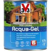 V33 Protettivo Completo Legno Acqua-Gel Colore Noce Antico 750 ML