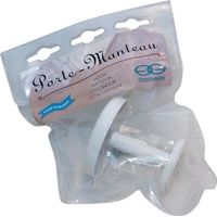 Godonnier Wandhaken 1T Epoxy Weiß Skin 65 mm