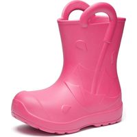 Ladeheid x Camminare Gummistiefel Kinder aus ultraleichtem EVA wasserdicht rutschfest und bequem LA-CA-20 (Rosa,34/35 EU)