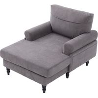 Canapé Modern Minimalist Chenille Dark Gray 125.50 x 97.00 x 86.00 cm ZIPSOFA Canapé
