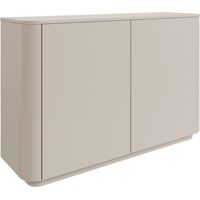 Selsey Luvio – Madia a 2 ante con 6 scomparti, bordi arrotondati, 140 cm, grigio cashmere