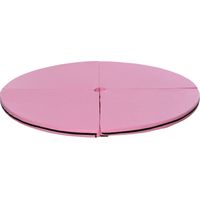 tapis de pole dance, rose, gymnastique, tapis en plastique rond de 5 cm d’épaisseur pour les exercices de pole dance, yoga