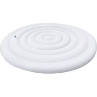 Couverture pour spa rond 145 cm – PVC épais et durable – Résistante aux intempéries – Valve de gonflage rapide